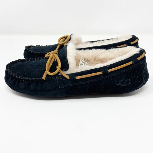 UGG | Dakota Slipper Black Suede Women's 6 - Picture 6 of 10